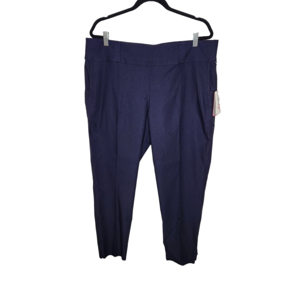 Jofit Pants & Jumpsuits New Jofit Slimmer Crop Pant Navy Pull On
